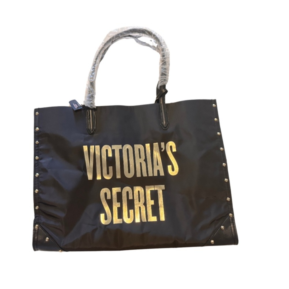 Victoria's Secret Black and Gold Glam Tote